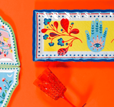 Melamine Rectangular Serving Tray - Mamma Mia - Baci Milano